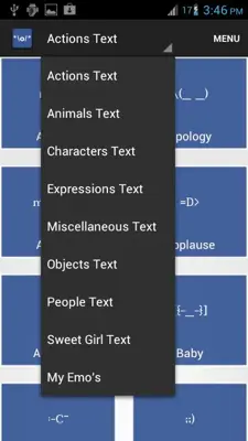 Ascii Emo android App screenshot 0